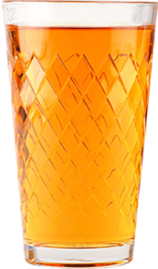 gefülltes Apfelweinglas